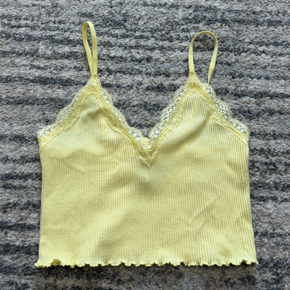 Forever 21 yellow tank top